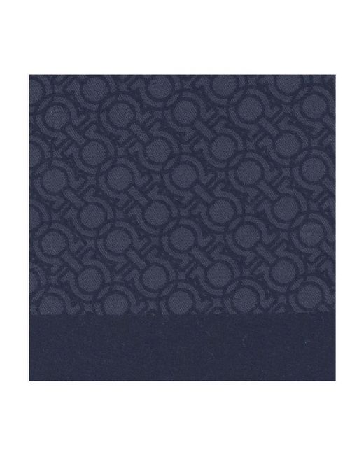 Ferragamo Blue Winter Scarves for men