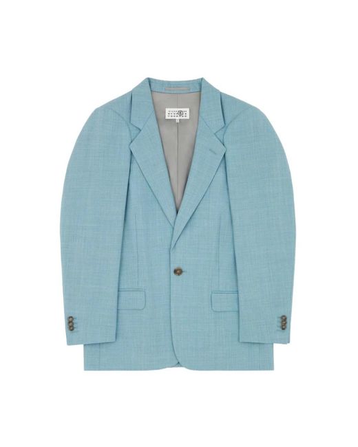 MM6 by Maison Margiela Blue Blazers