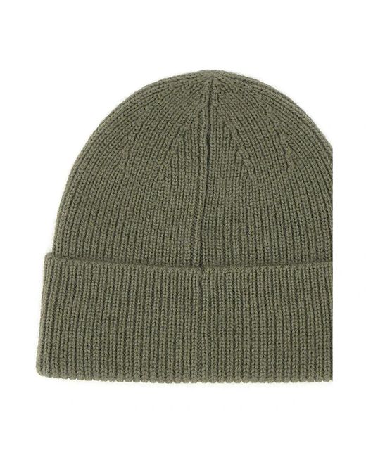 EA7 Ribbed Logo-Patch Muts in het Green voor heren