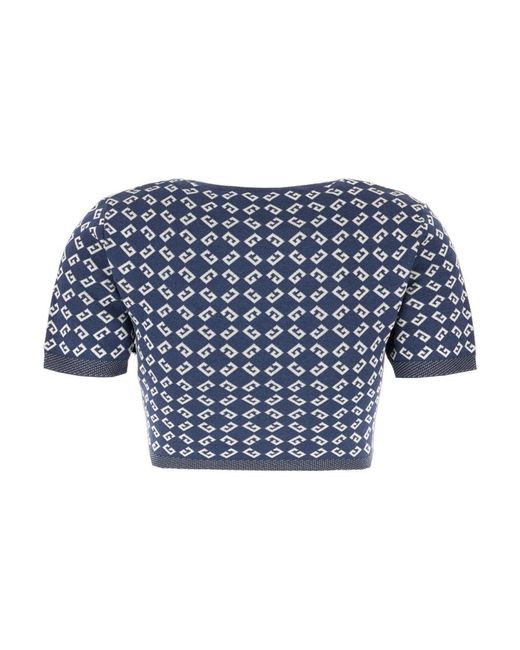 Givenchy Tops ,Blauw ,Denim Stijlvolle Top Voor Modeliefhebbers in het Blue