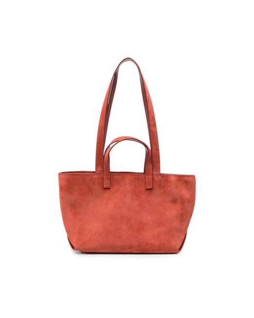 A.P.C. Red Shopping Bags