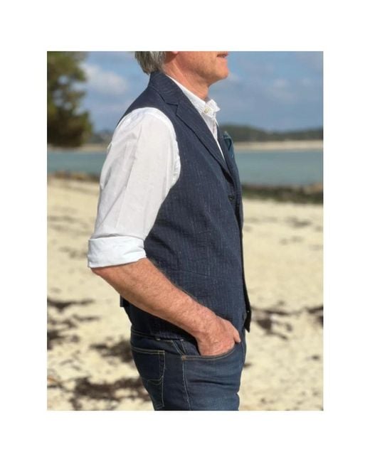 Vests Bob de hombre de color Blue
