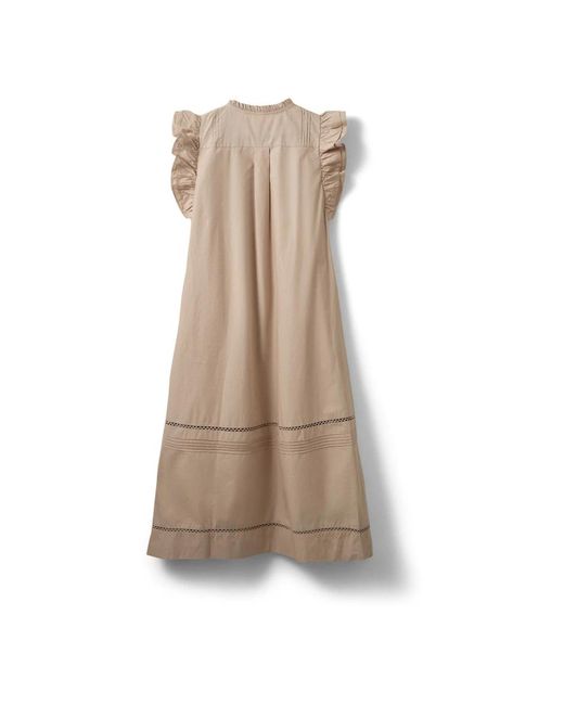Sofie Schnoor Linsw Maxi Jurk in het Brown