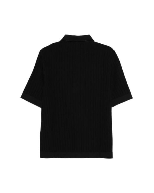 Lardini Black Short Sleeve Shirts for men