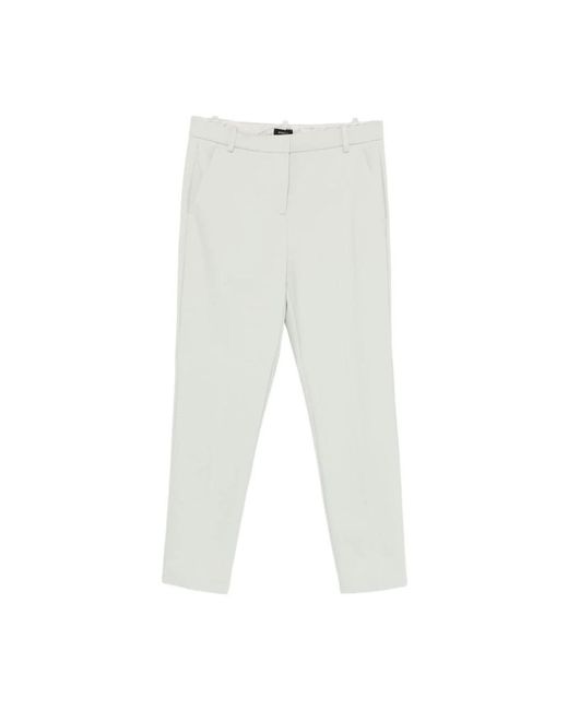 Pinko White Cropped Trousers