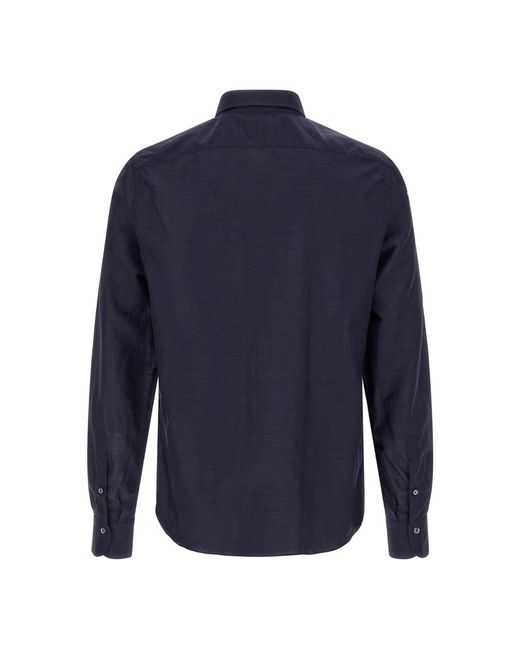 Finamore 1925 Blue Casual Shirts for men
