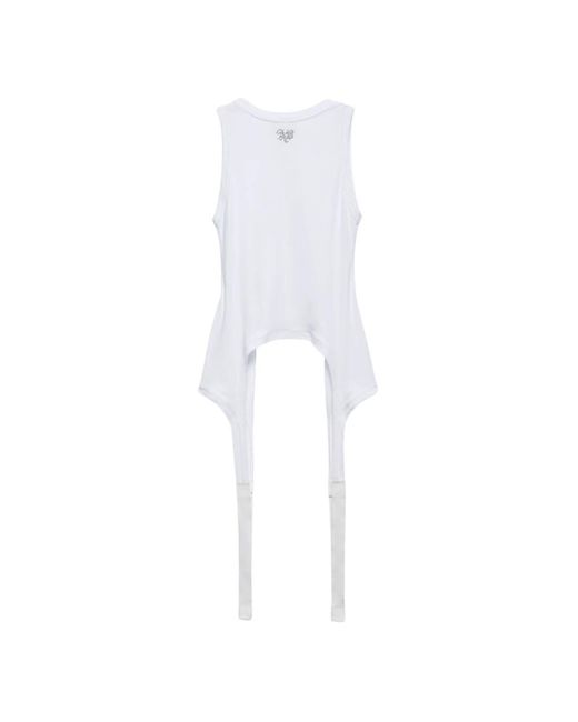 Aniye By White Sleeveless Tops