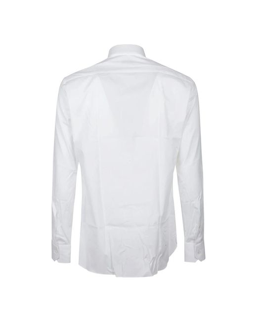 Zegna White Formal Shirts for men