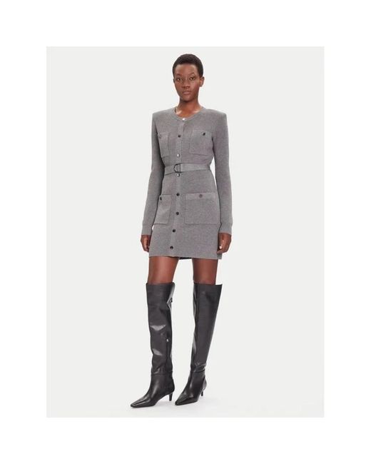 Liu Jo Gray Knitted Dresses