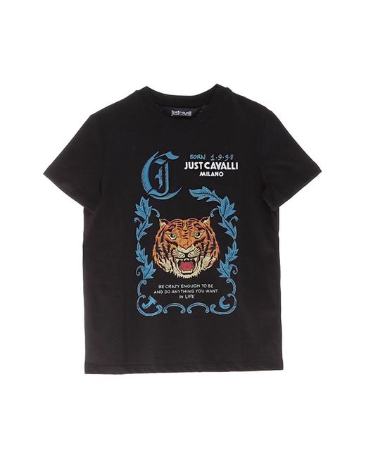 Just Cavalli Black T-Shirts