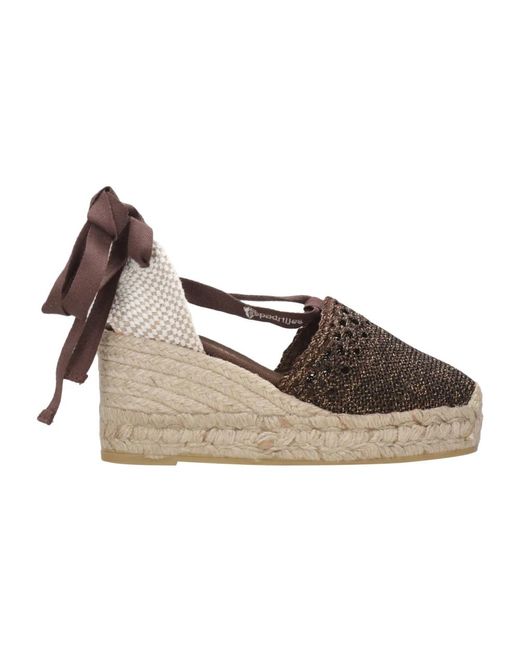 Espadrilles Wedges in het Brown