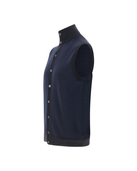 FILIPPO DE LAURENTIIS Blue Vests for men