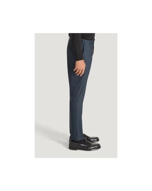 PT Torino Blue Suit Trousers for men