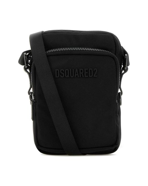 DSquared² Messenger Bags in het Black voor heren