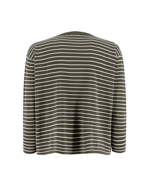 Jersey de algodón a rayas Aspesi de color Gray