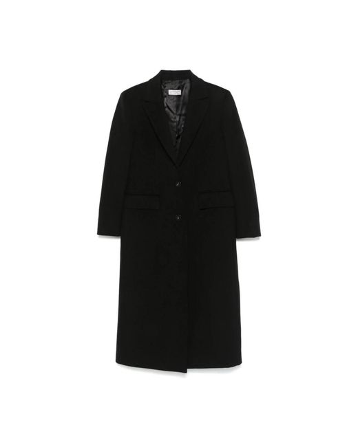 Alberto Biani Black Single-Breasted Coats