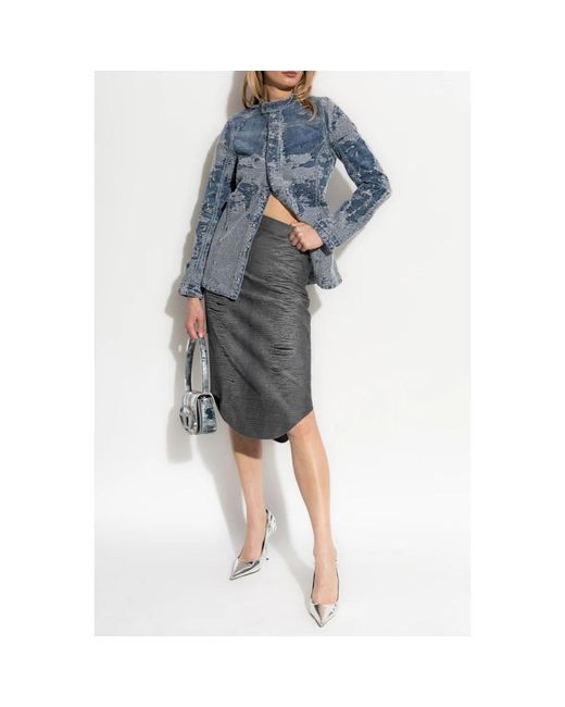 DIESEL Jassen ,Blauw ,Denim Denim Jacket in het Blue