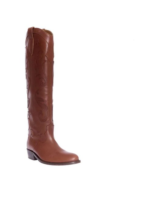 Via Roma 15 Brown High Boots
