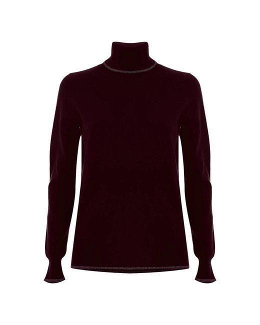 Kocca Truien & Vesten ,Rood ,Wol Vally Sweater in het Purple
