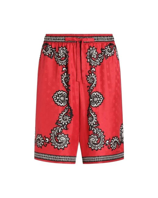 Dolce & Gabbana Bermuda Shorts in het Red voor heren