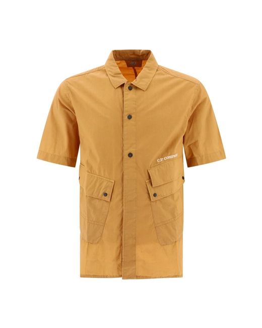 C P Company Short sleeve shirts in Yellow für Herren