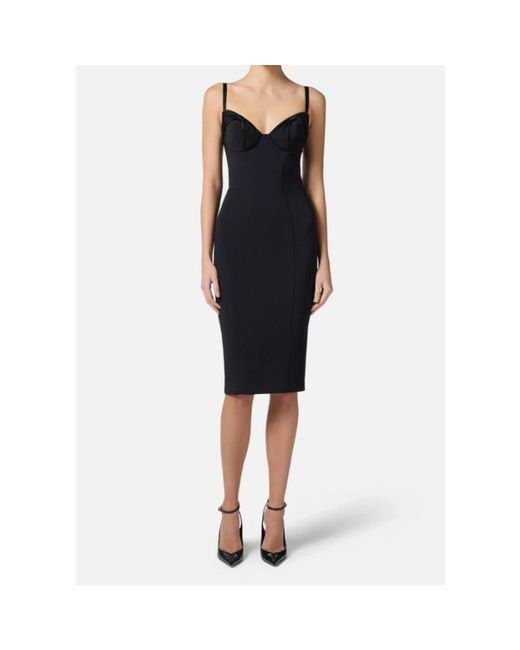 Elisabetta Franchi Blue Midi Dresses