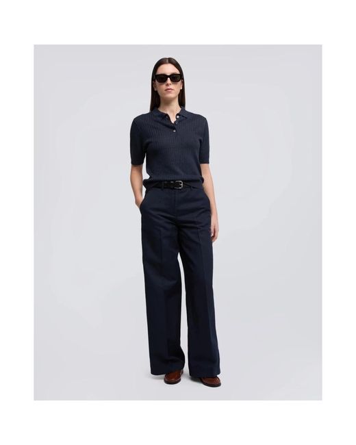 Aspesi Blue Polo Shirts