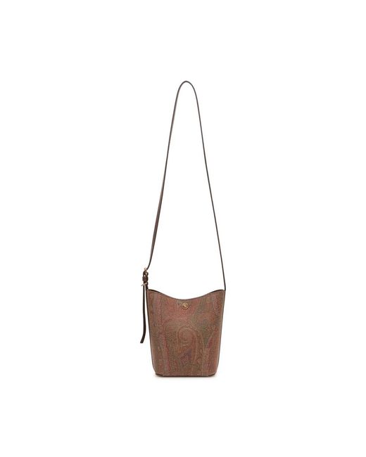 Etro White Vertikale Beuteltasche