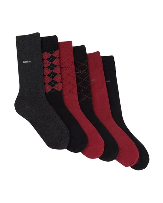 HUGO Ondergoed ,Veelkleurig Sokken Cadeau Ontwerp in het Red voor heren