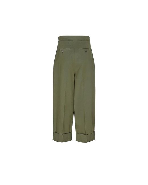 Weekend by Maxmara Green Cropped Trousers