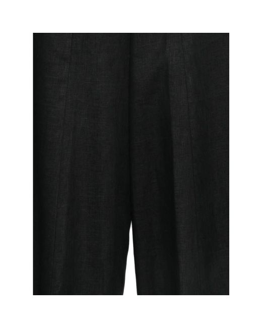 Semicouture Black Wide Trousers