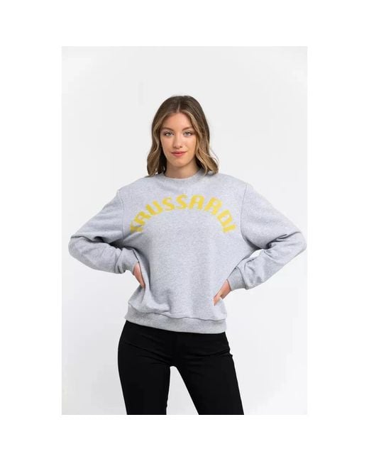 Trussardi Gray Sweatshirts