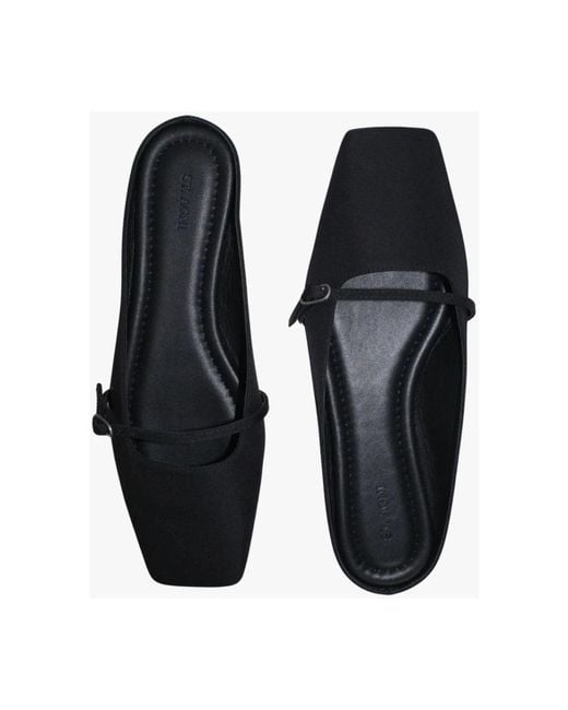 St. Agni Black Plié Flat