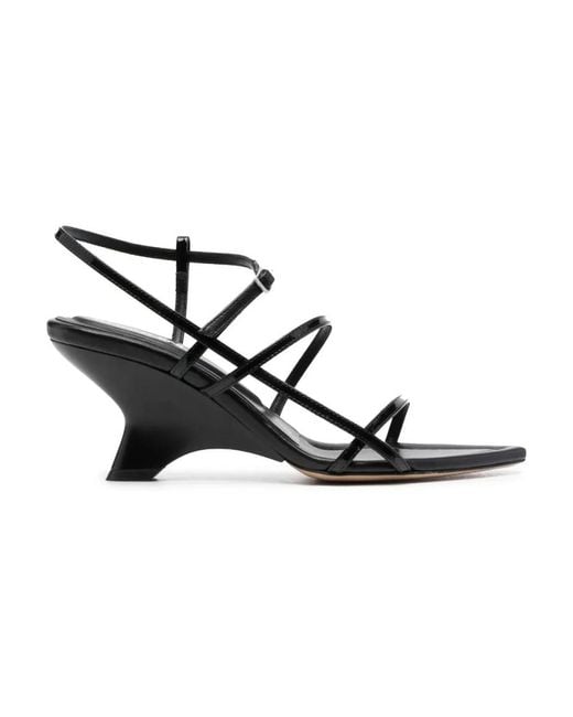 Gia Borghini Black High Heel Sandals