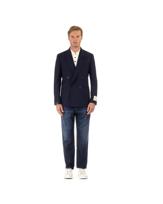 Lardini Blue Blazers for men