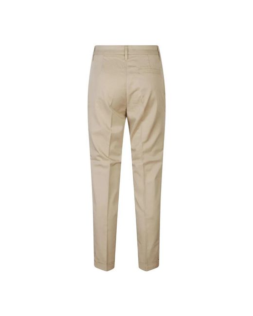 Fay Natural Cropped Trousers