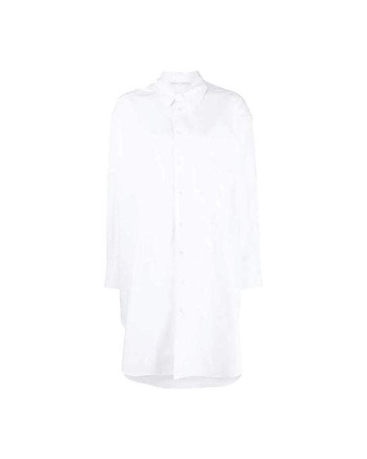Palm Angels White Shirt Dresses