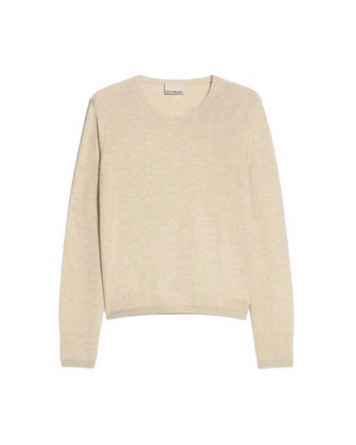 Pennyblack Natural Round-Neck Knitwear
