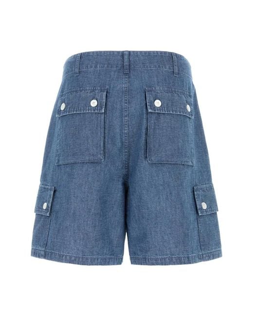 Givenchy Blue Denim Shorts for men
