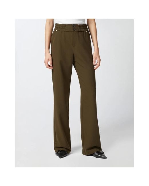 Pinko Green Wide Trousers
