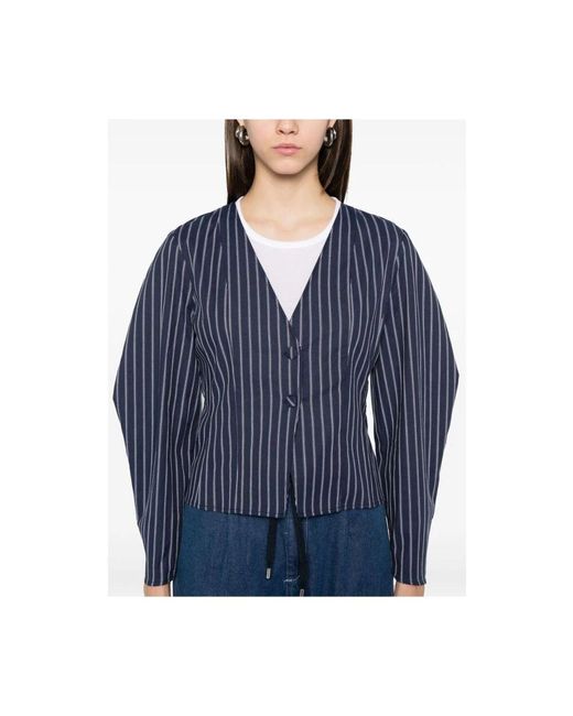 Baum und Pferdgarten Blue Blaue knopfjacke