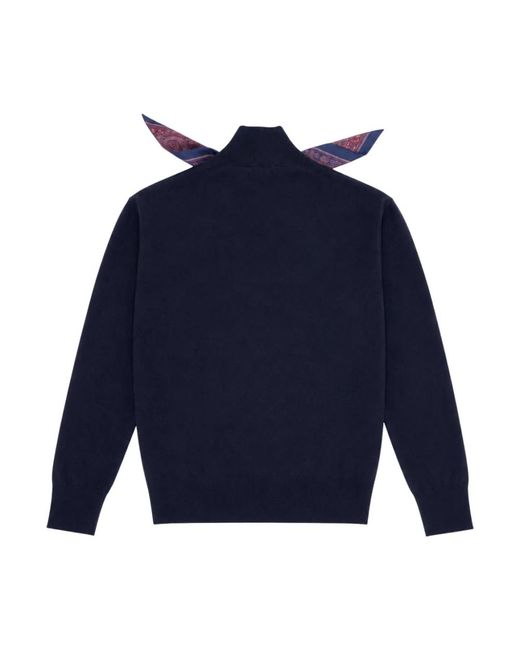 Seventy Blue Pullover Mit Rollkragen