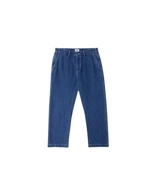 Obey Blue Straight Fit Jeans for men
