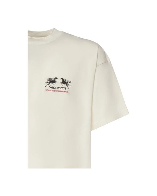 Represent White T-Shirts for men