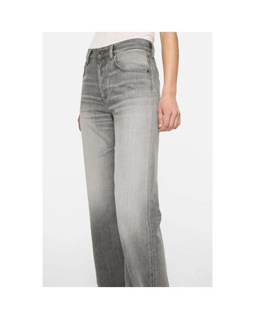 Acne Gray Wide Jeans