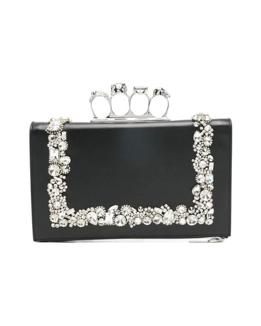 McQueen Black Clutches