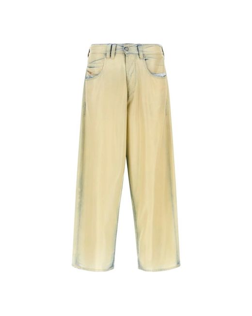 DIESEL Yellow Loose Fit Jeans for men