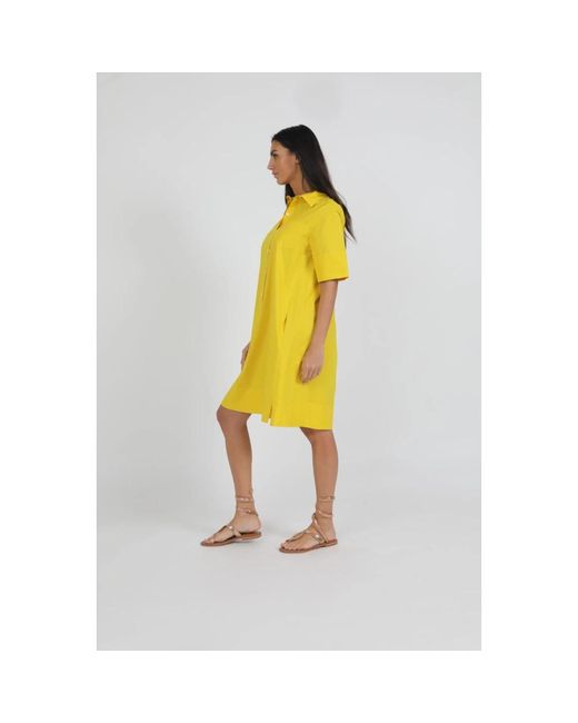 ROSSO35 Yellow Stilvolles kleid