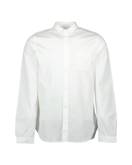 Prada Overhemden ,Wit ,Katoen Witte Katoenen Overhemd, Klassieke Stijl in het White voor heren