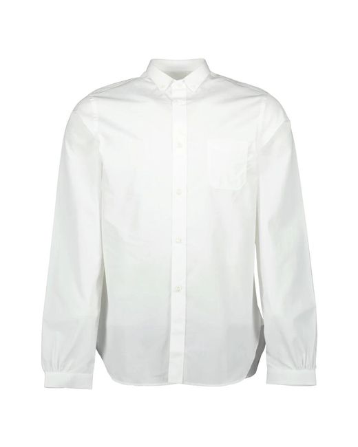 Prada Overhemden ,Wit ,Katoen Witte Katoenen Overhemd, Klassieke Stijl in het White voor heren